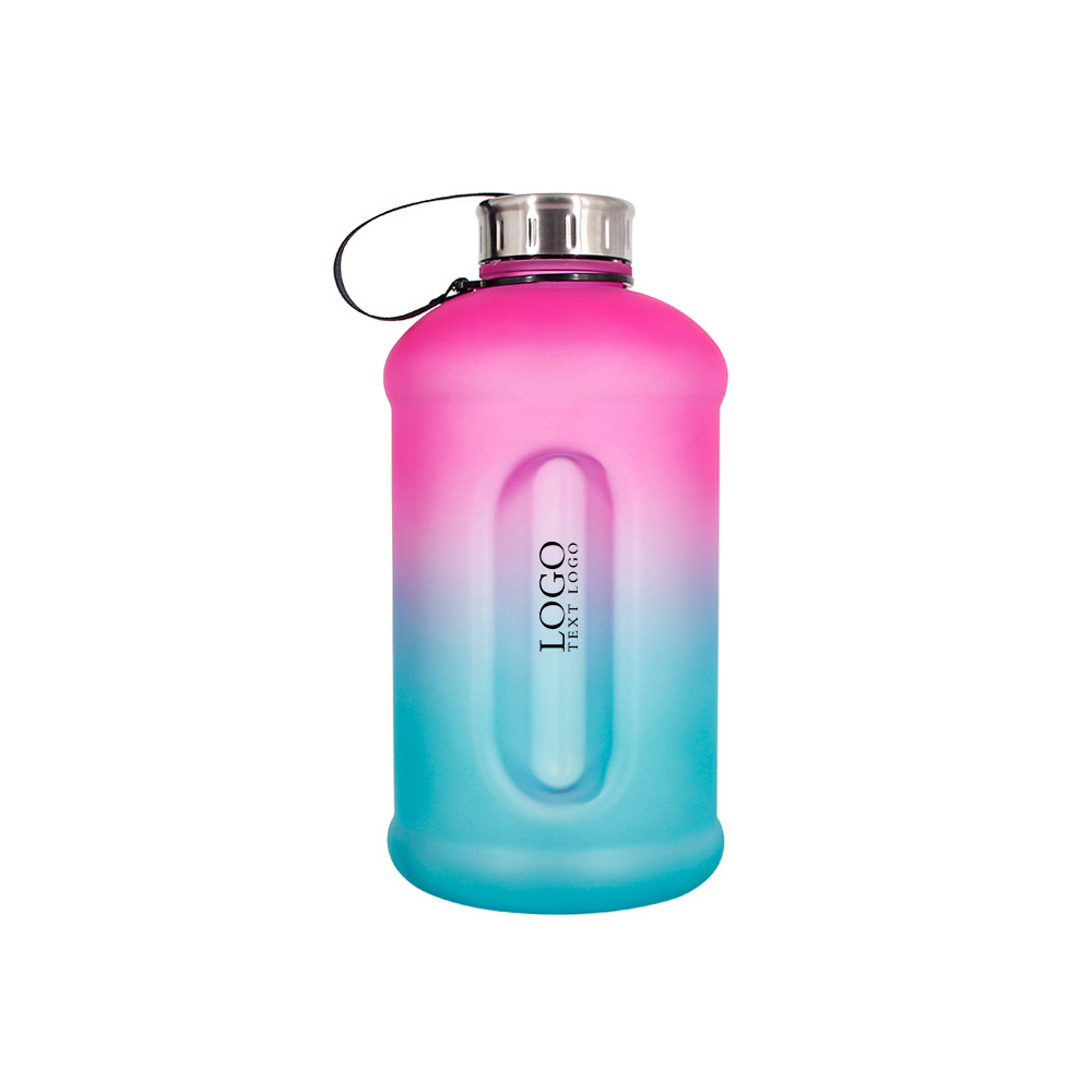Large Capacity Sport Water Bottle Pink Logo