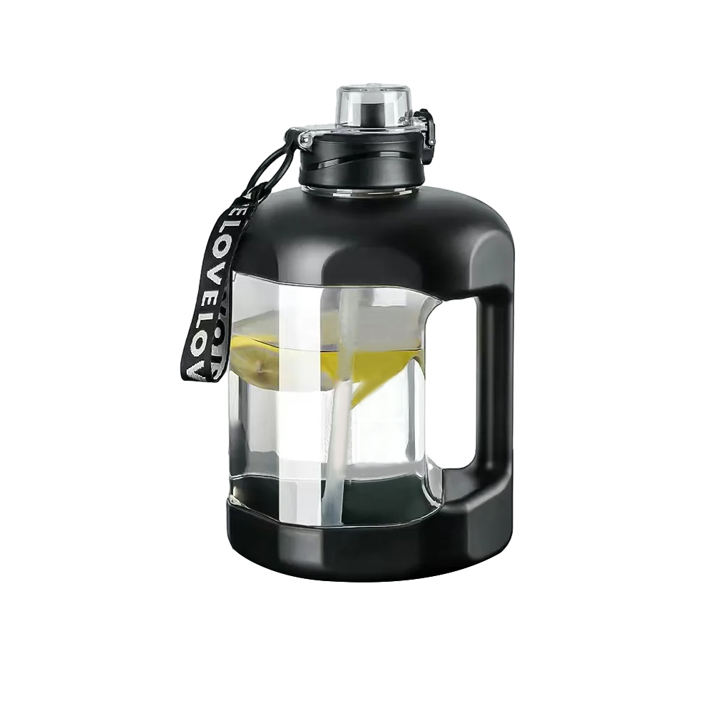 Large Plastic Water Bottle Black