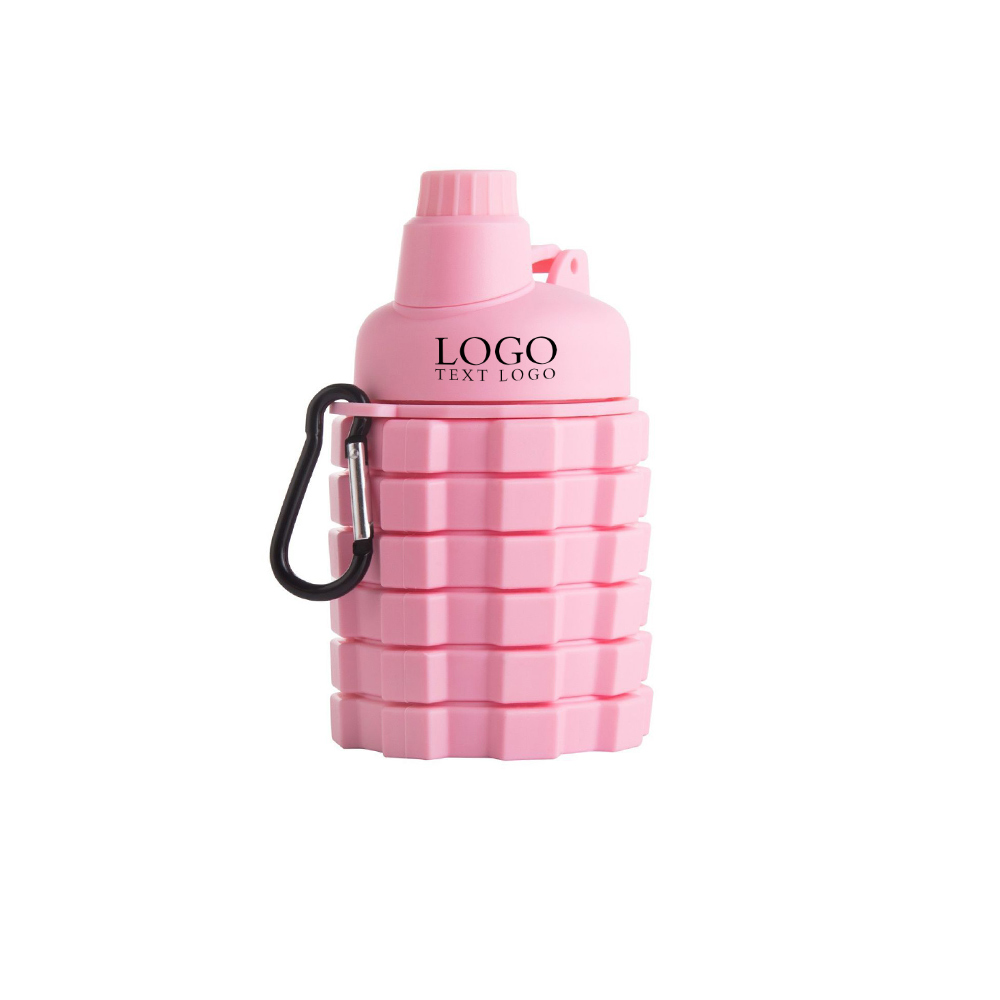 Leak Proof Sports Water Bottle Pink Logo