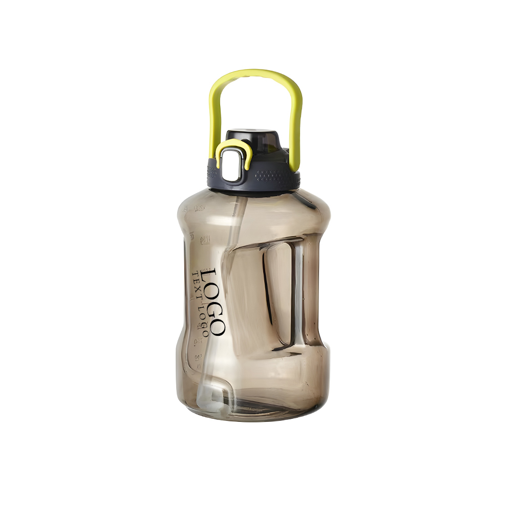 Leakproof Big BPA-Free Food-Safe Drinking Bottle Black Logo