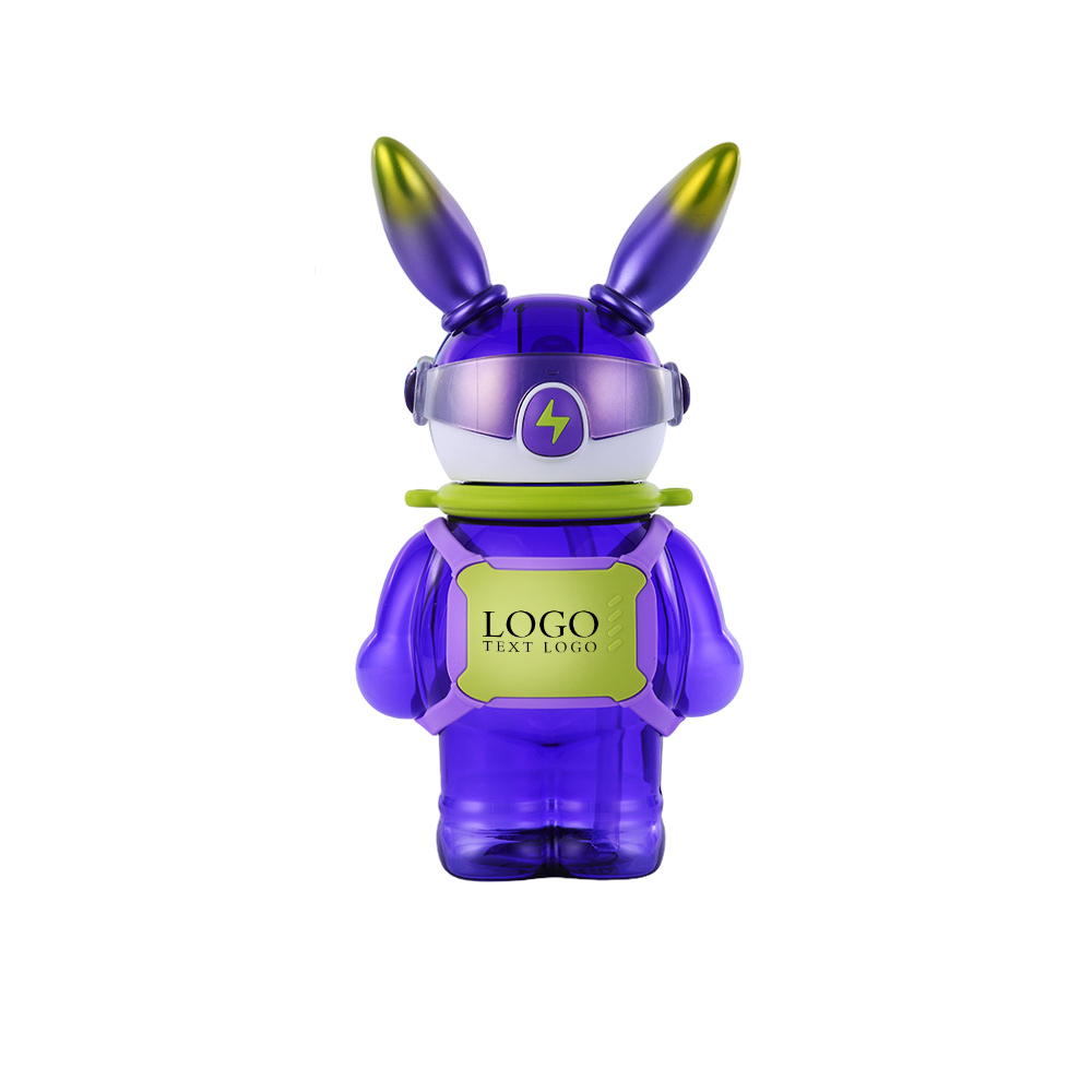 Leakproof Plastic Water Jug Blue Logo