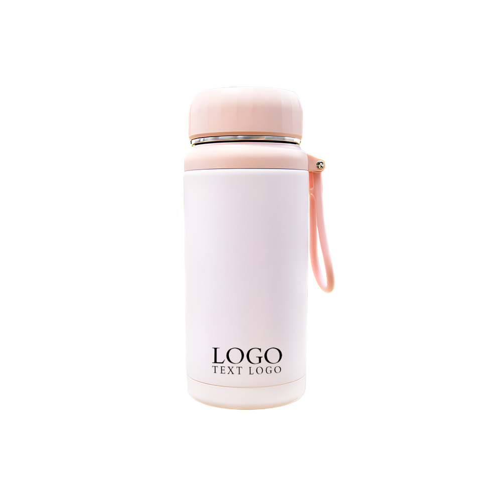 Outdoor Portable Thermos Bottle Pink Logo