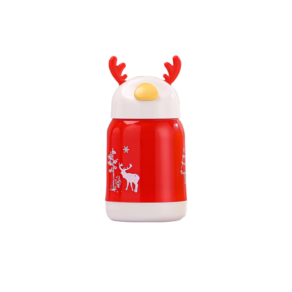 Plastic Cartoon Glass Bottle Red