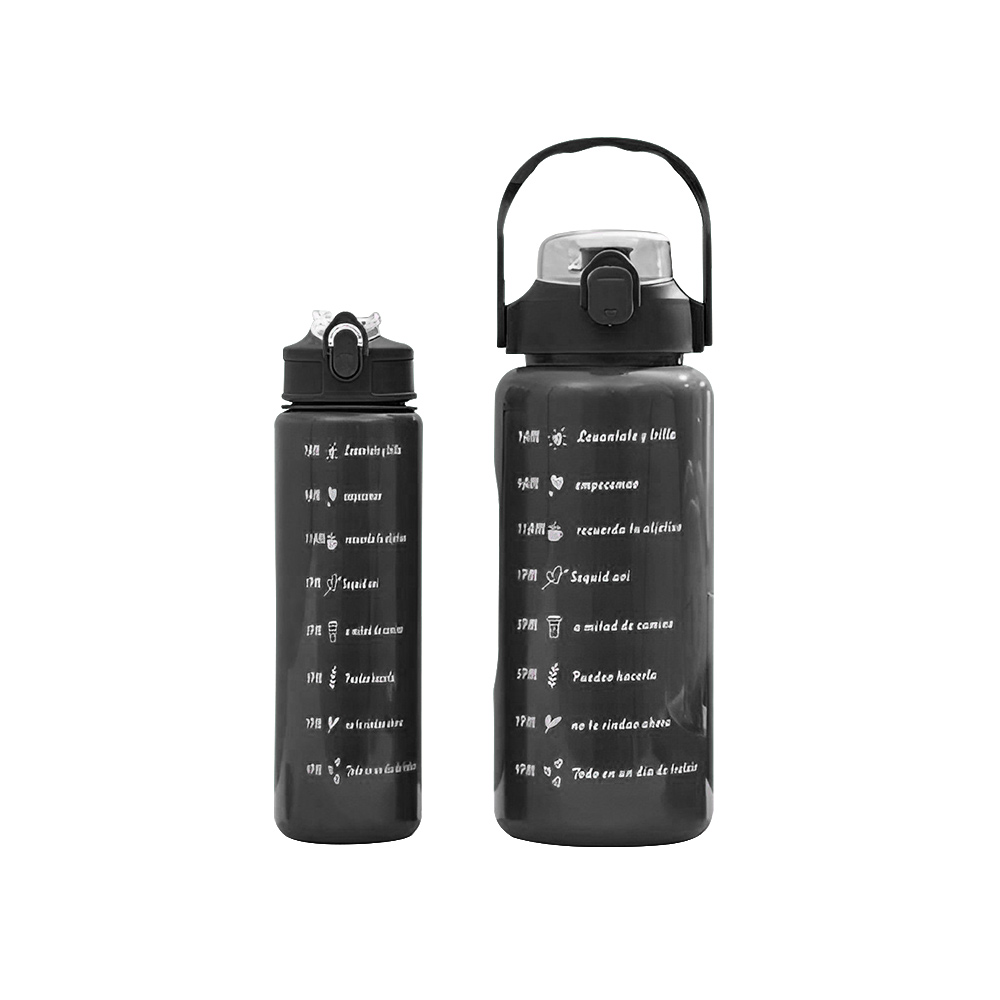 Sports Water Bottles Black 