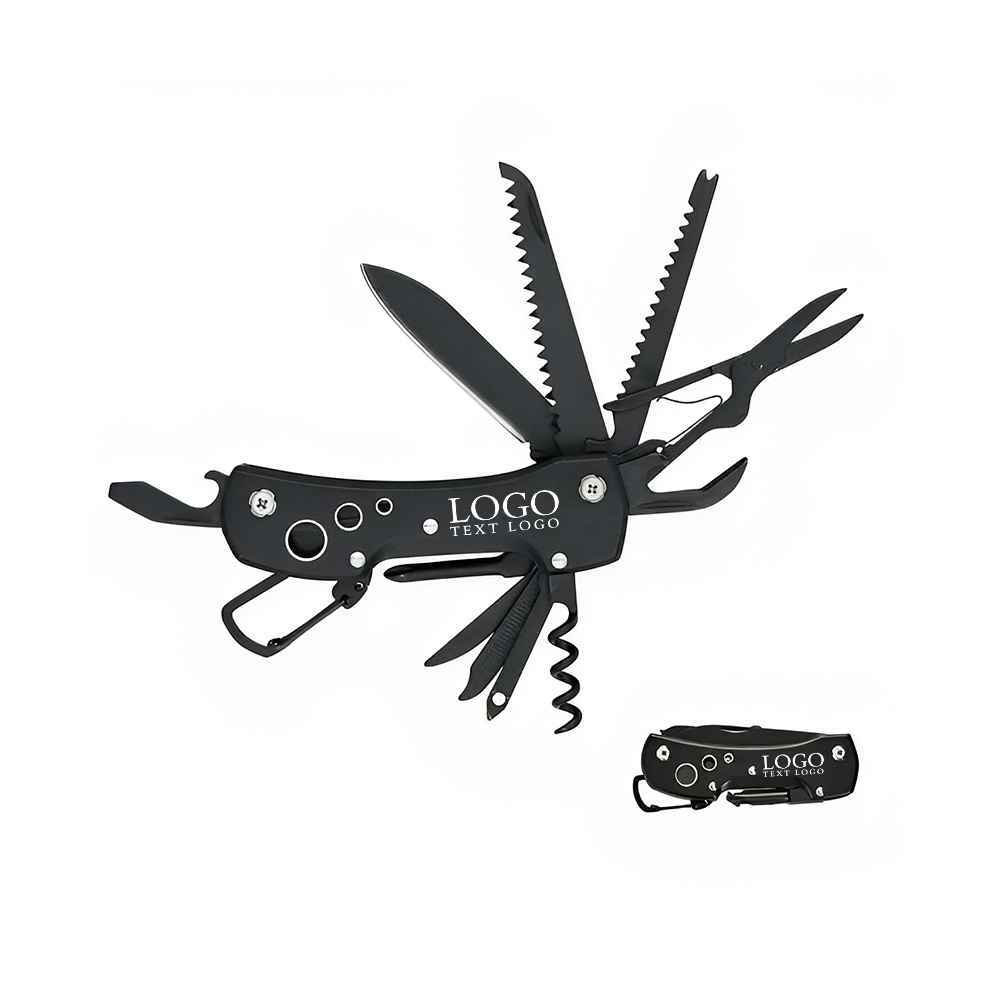 Stainless Steel Multitool Pocket Knife Logo