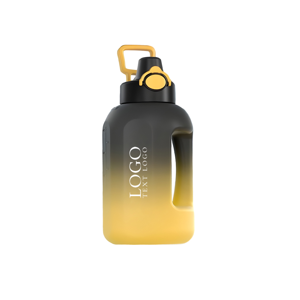 Water Jug Large Sport Bottle Black Logo