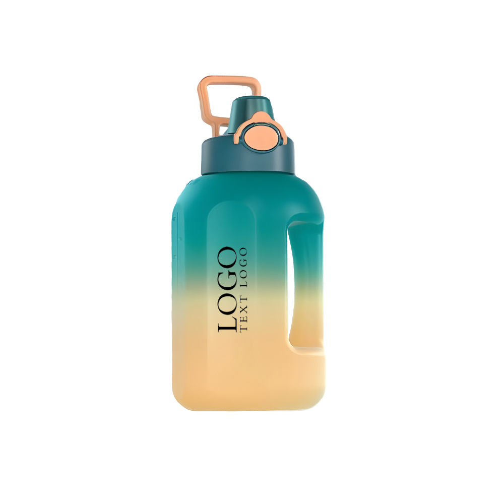 Water Jug Large Sport Bottle Green Logo