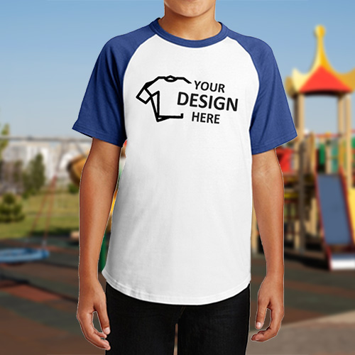 Promo Sport-Tek Short Sleeve Colorblock Raglan Jersey For Youth