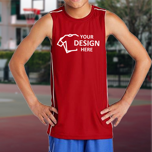 Promo Sport-Tek PosiCharge Mesh Reversible Sleeveless Tee For Youth