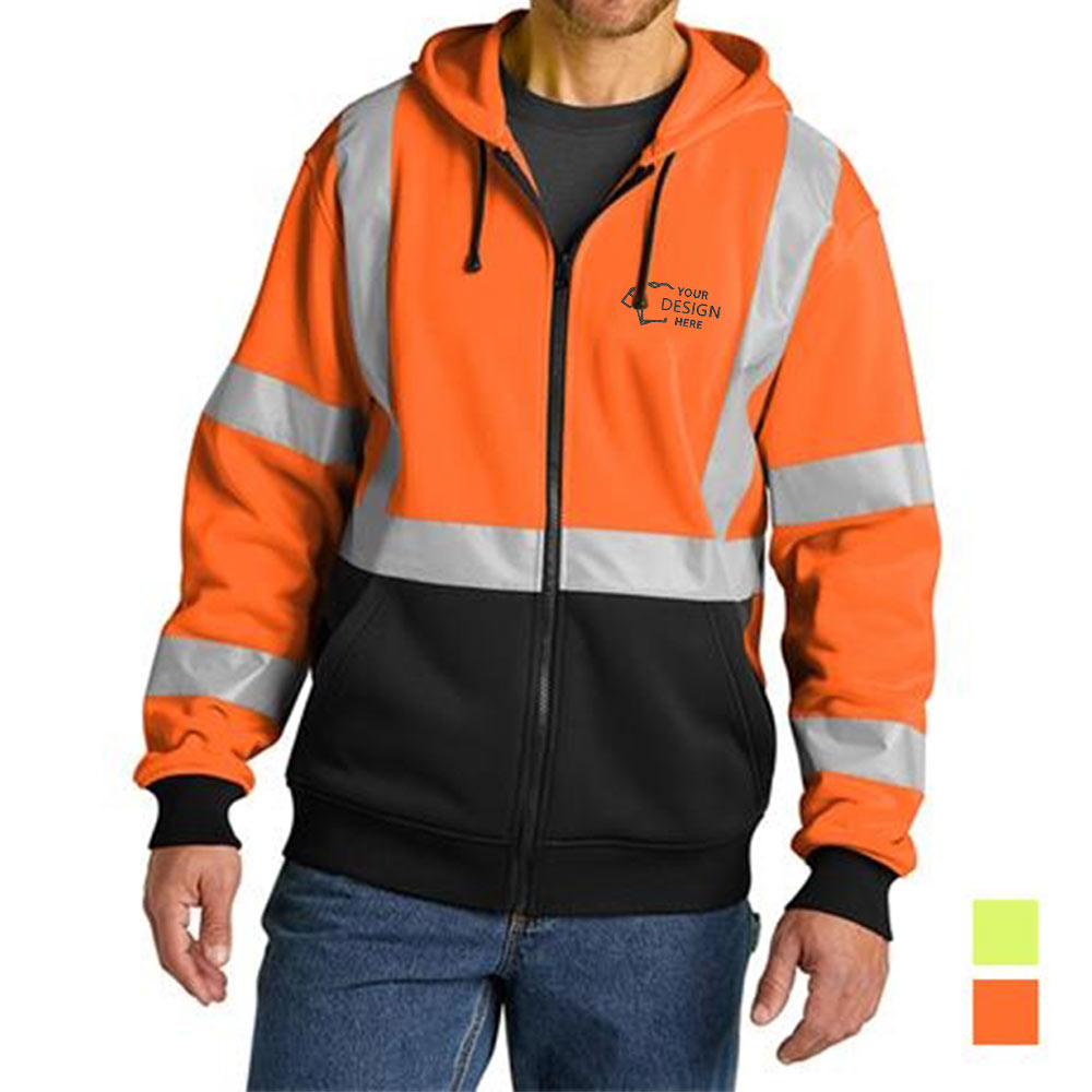 CornerStone ANSI 107 Class 3 Heavy-Duty Full-Zip Hoodie Group