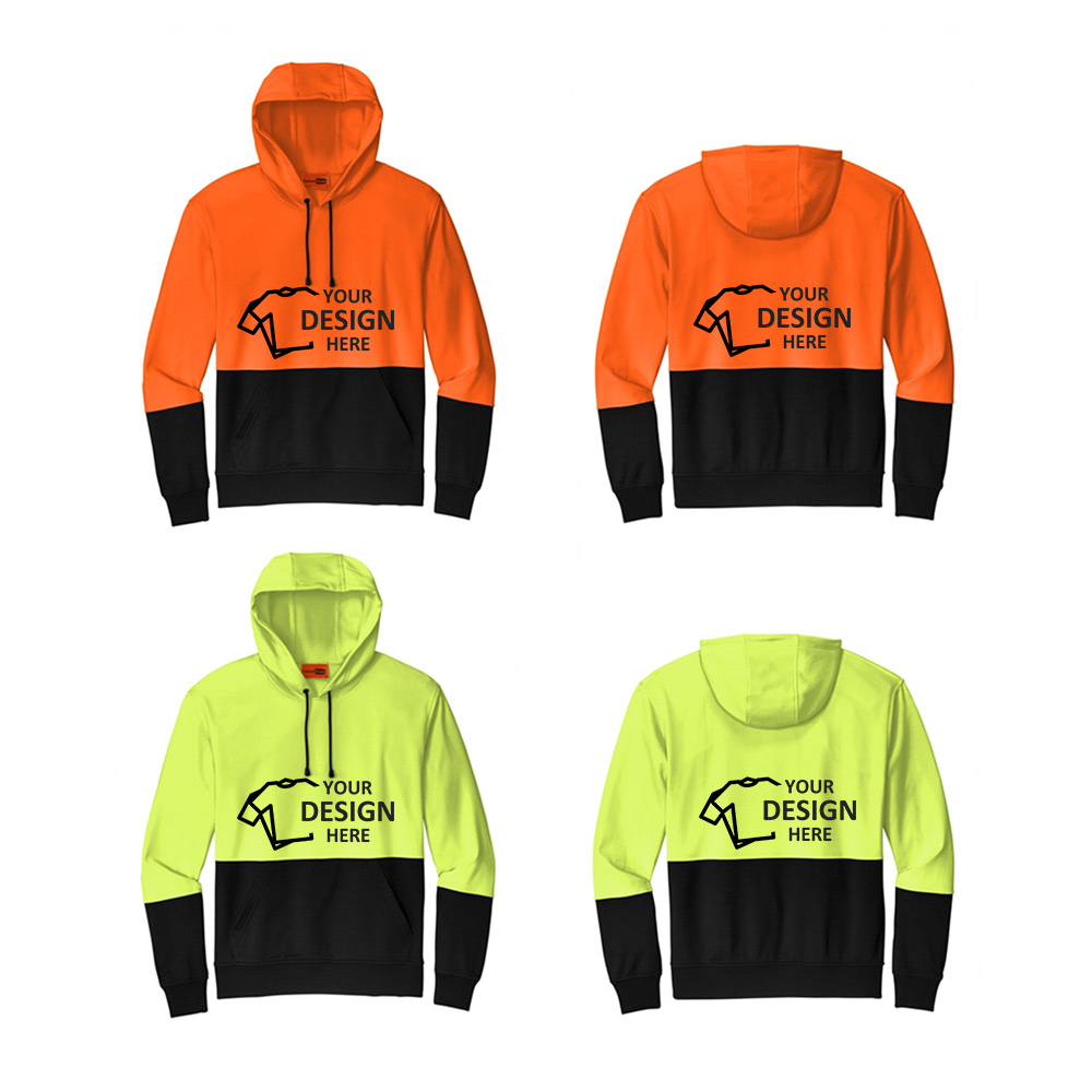 CornerStone Enhanced Visibility Fleece Pullover Hoodie Group With Logo