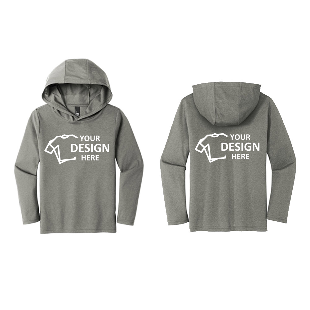District Youth Perfect Tri Long Sleeve Hoodie Gray Frost Group District Youth Perfect Tri Long Sleeve Hoodie Gray Frost Group