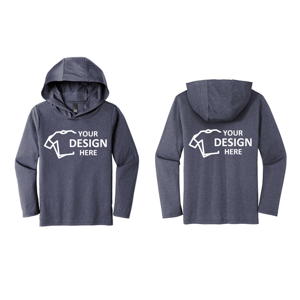 District Youth Perfect Tri Long Sleeve Hoodie Navy Frost Group District Youth Perfect Tri Long Sleeve Hoodie Navy Frost Group