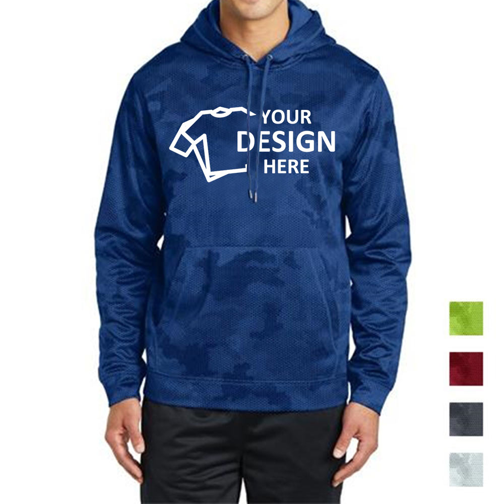 Sport-Tek Sport-Wick CamoHex Fleece Hooded Pullover Group
