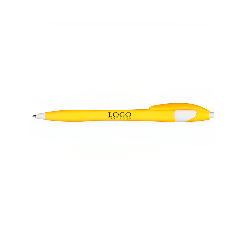 Derby Tropical Ballpoint Pen Lemon Yellow With Logo
