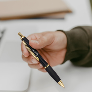 Promo Metal Click Ballpoint Pen With Grip