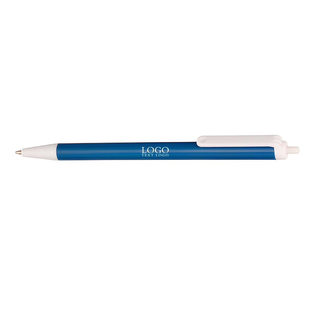 Advantage Retractable Pen Blue With Logo