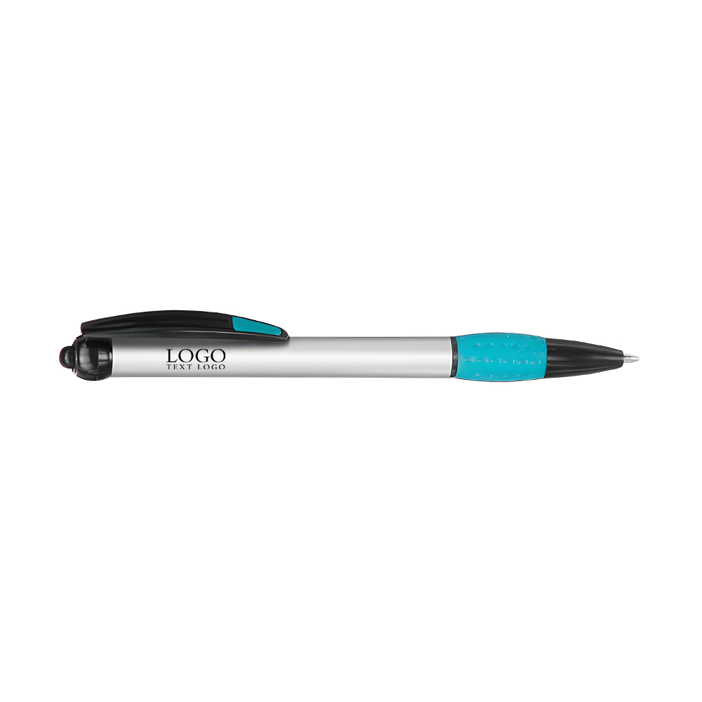 Advertising Plastic Pen Teal With Logo