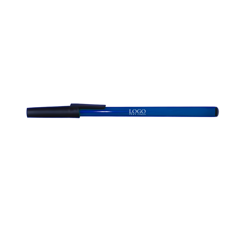 Black Ink Stick Pen Reflex Blue With Logo