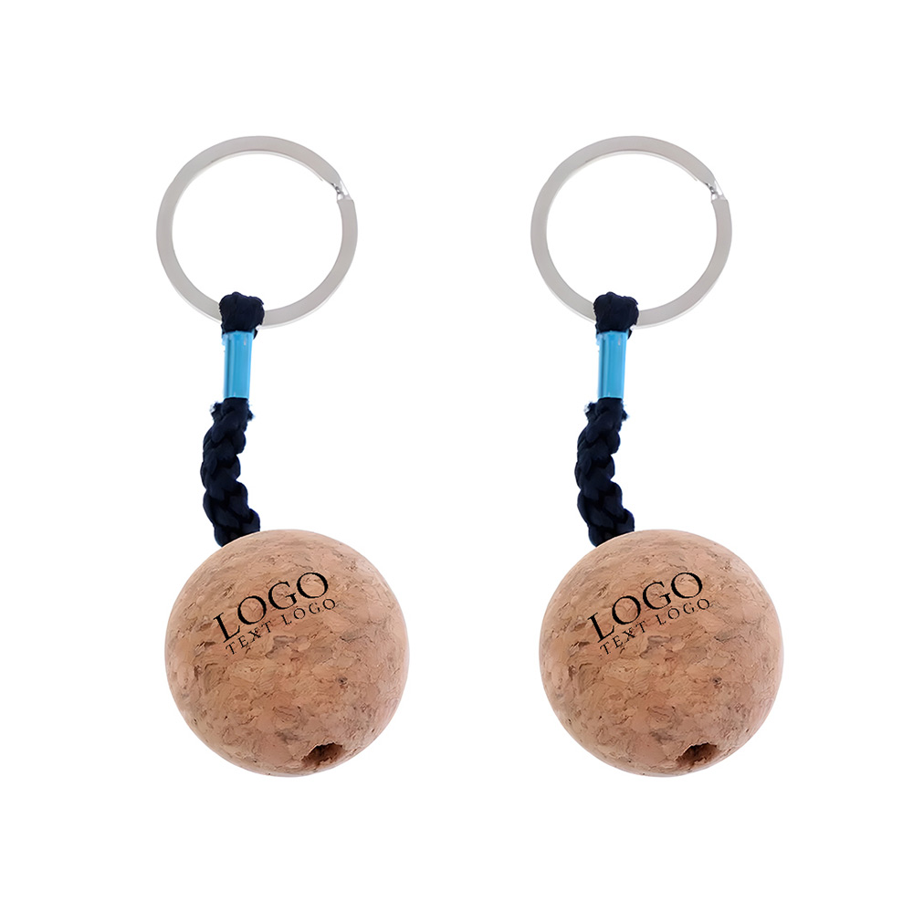 Custom Wood Cork Ball Keychain Free Shipping