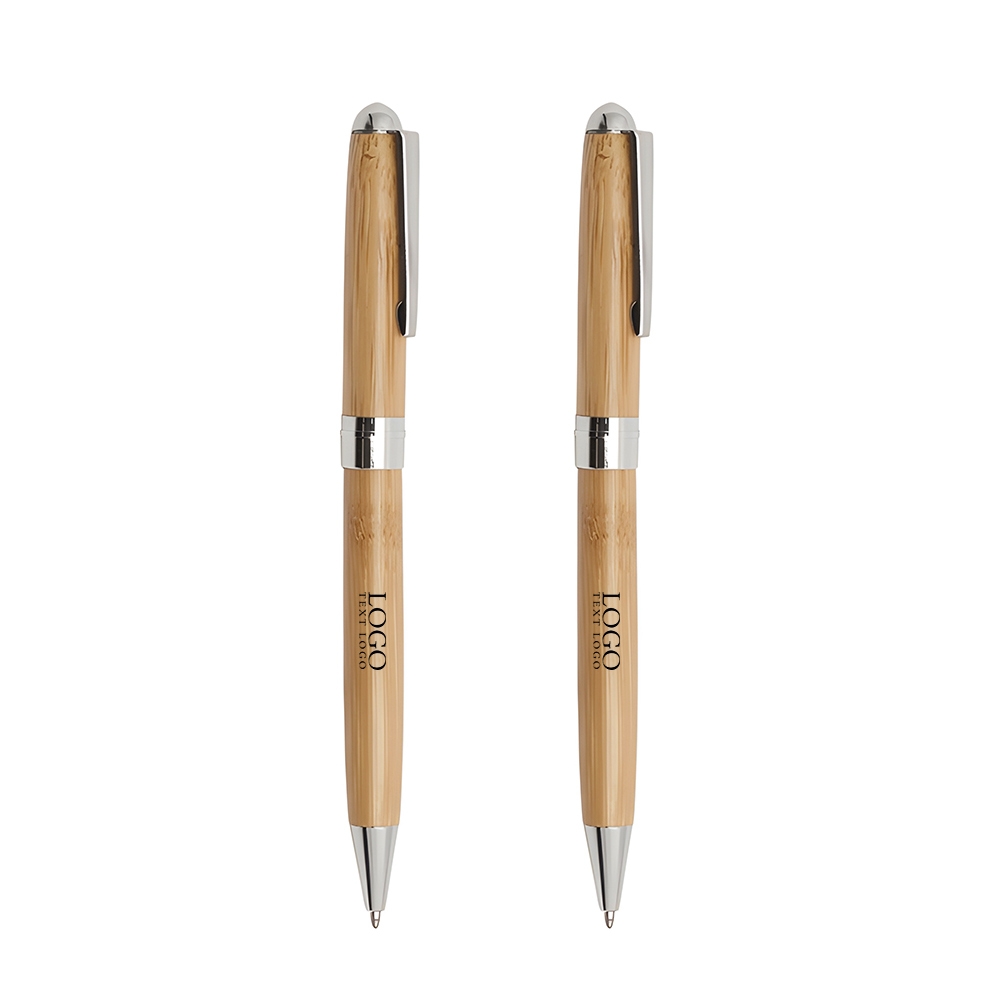 Executive Bamboo Twist Action Ball Point Pen Group