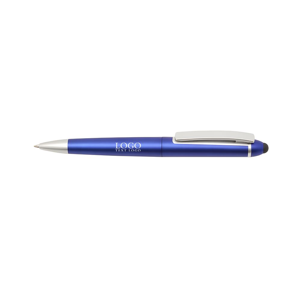 Gillette Twist Action Plastic Stylus Pen Blue With Logo