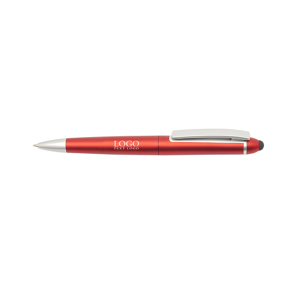 Gillette Twist Action Plastic Stylus Pen Red With Logo