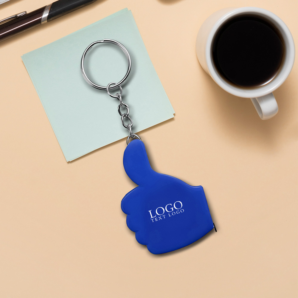 Giveaway Thumb Shaped Tape Measure Keychain