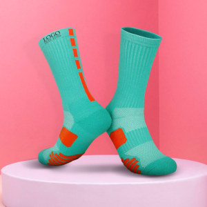 Custom Moisture Wicking Athletic Crew Socks