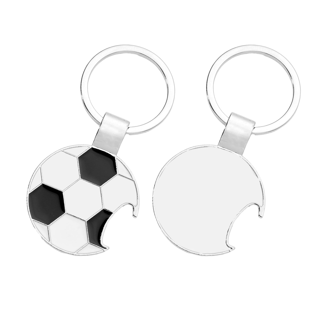 Soccer Ball Shape Bottle Opener Keychain