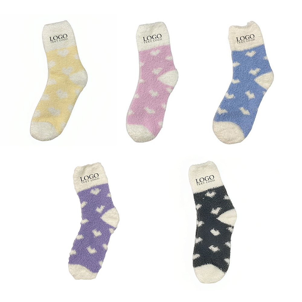 Warm Fuzzy Crew Socks Multi Color