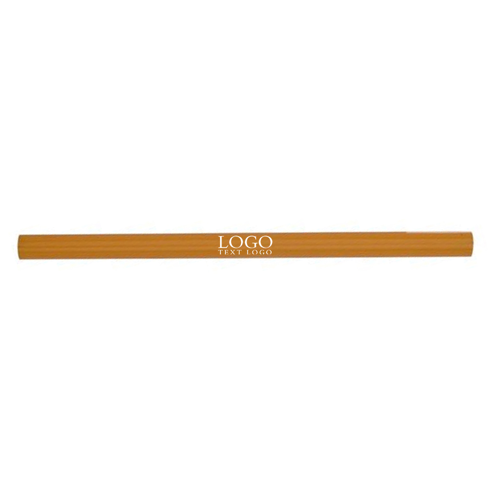 Custom Jumbo Untipped Pencil Yellow With Logo