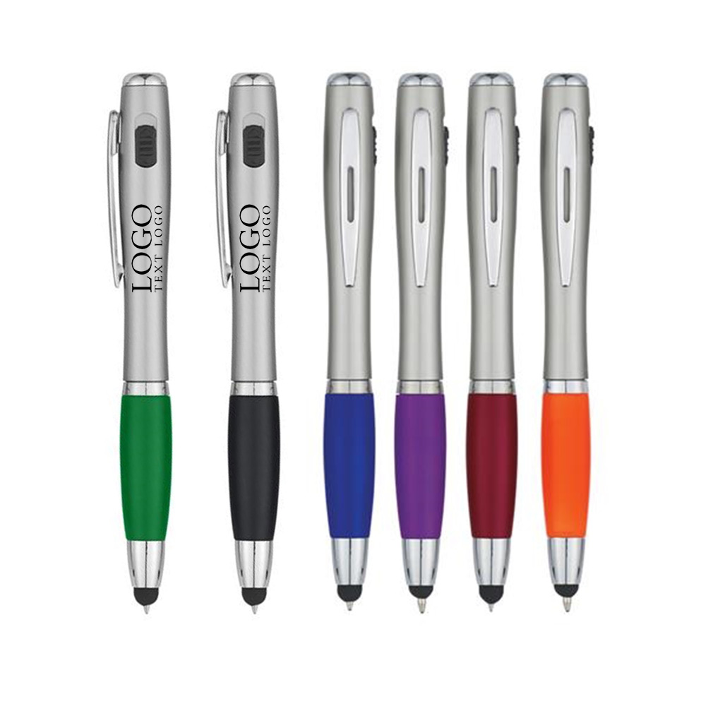 Trio Pen With LED Light And Stylus Group