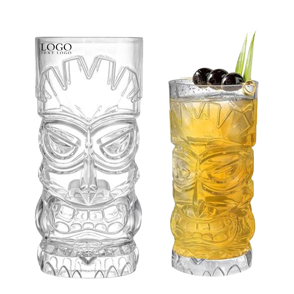 Custom Clear 16oz Plastic Tiki Cup Group