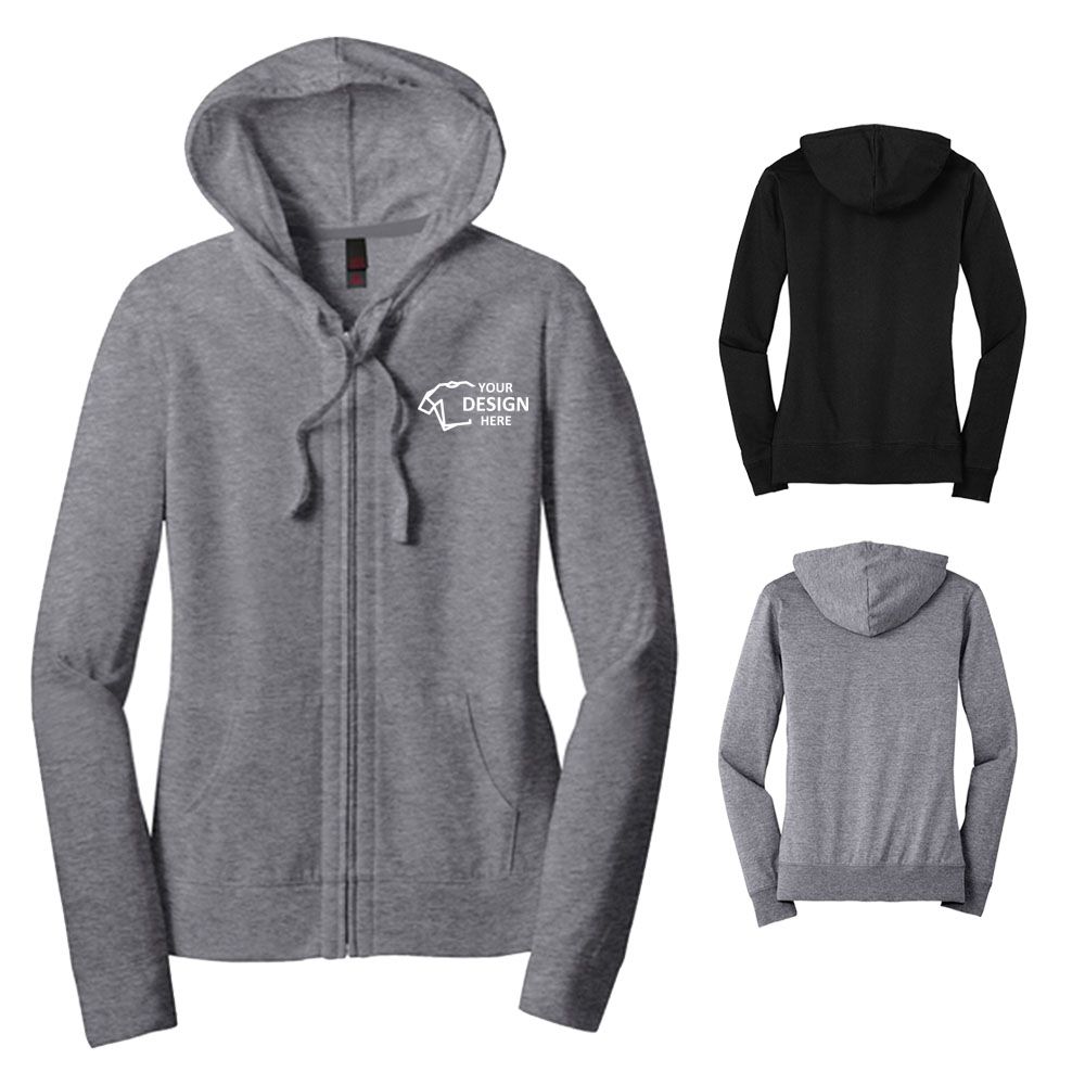 District Women's Fitted Jersey Hoodie Group District Women's Fitted Jersey Hoodie Group