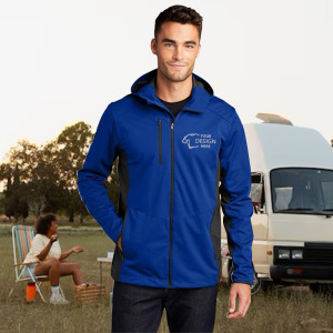 Custom Port Authority Men's Active Hooded Soft Shell Jacket