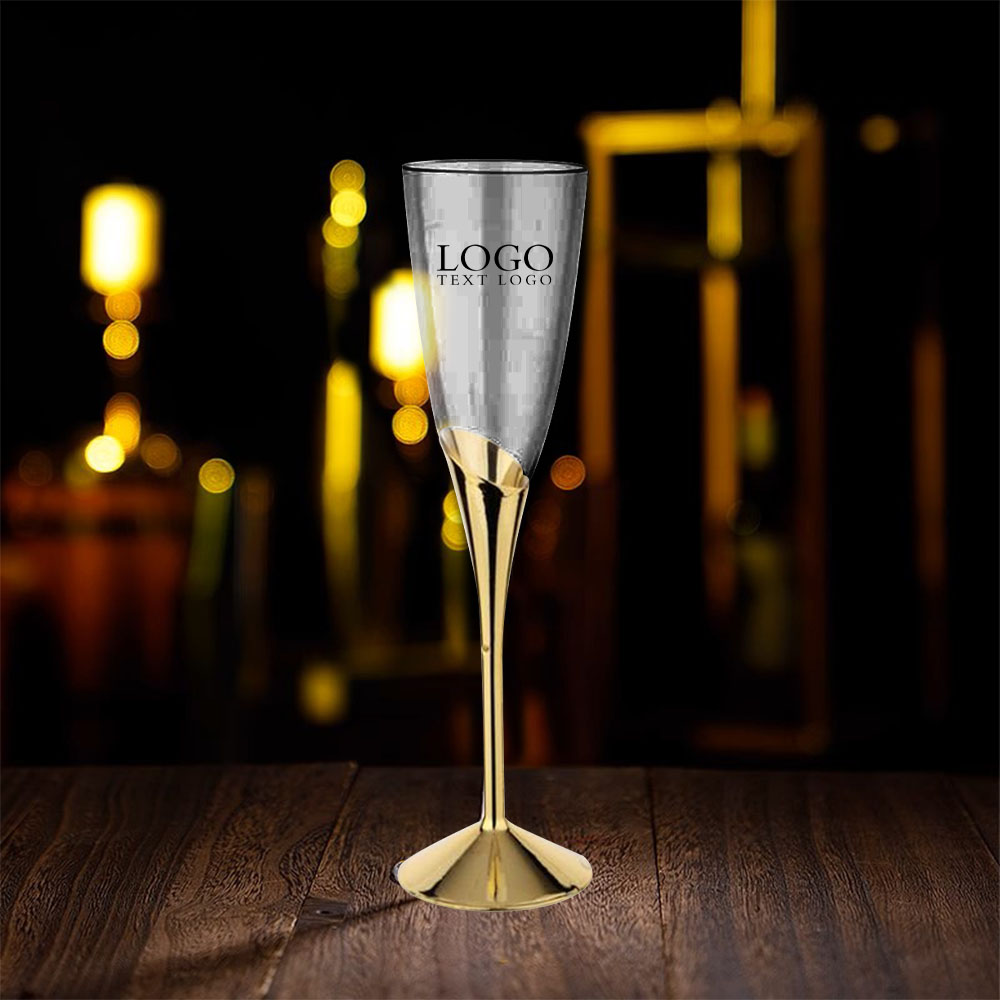 Promo Premium Metallic Disposable Champagne Flutes Near Me