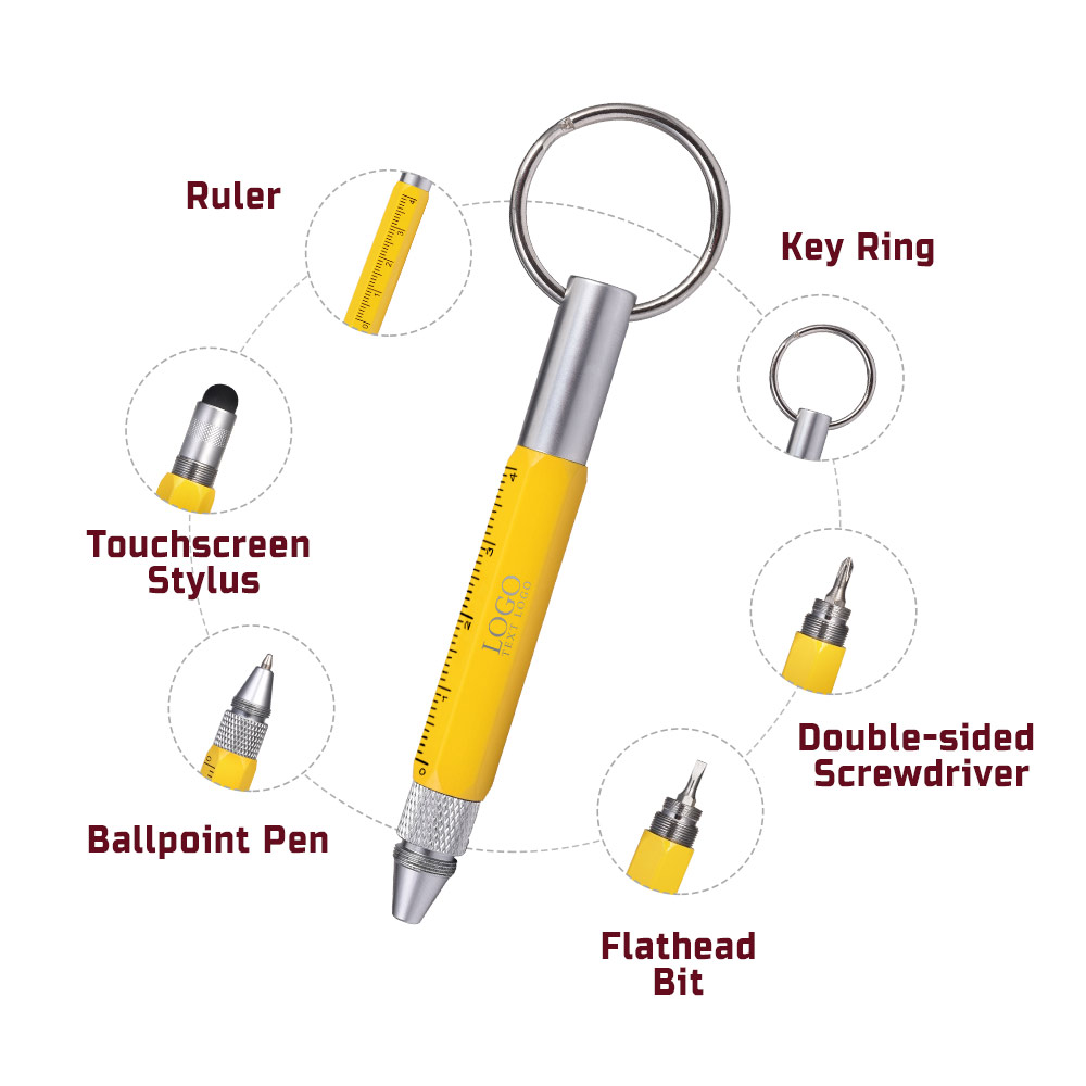 Custom Keychains with 6 in 1