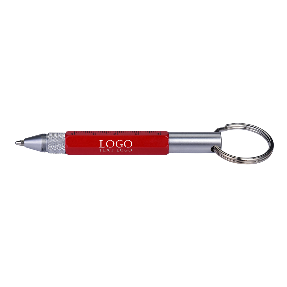 Red Multi Function 6in1 Tool Stylus Twist Pen With Key Chain With Logo_20230726GjcAdW
