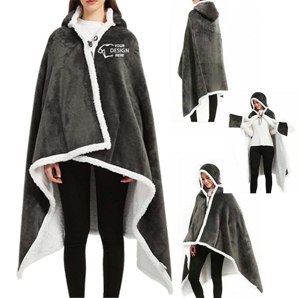 Hooded Blanket For Women Back