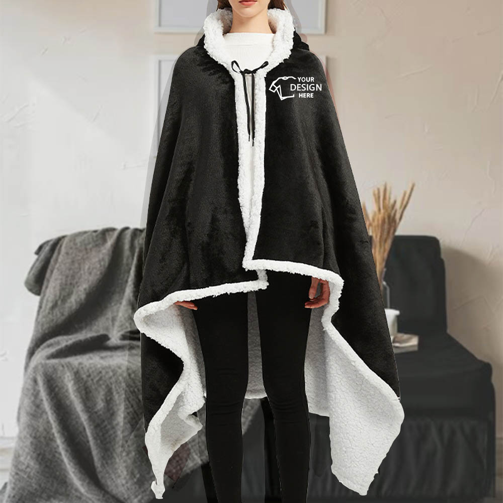 Hooded Blanket For Women L