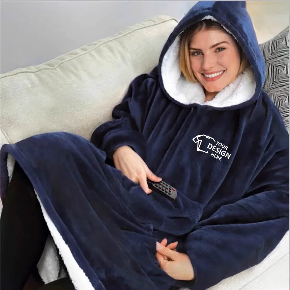 Oversized Unisex Sherpa Blanket Hoodie L Oversized Unisex Sherpa Blanket Hoodie L