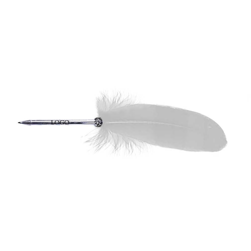Feather Goose Stationery Pen White Logo