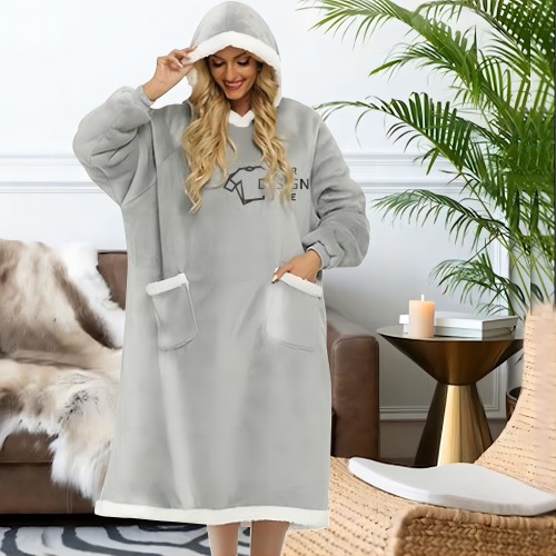 Personalized Oversized Longered Blanket Hoodie 