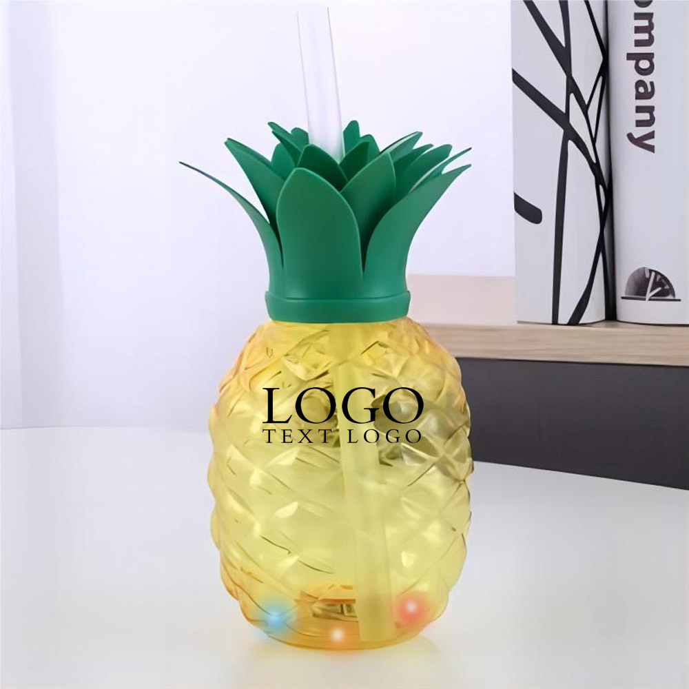 Pineapple Cup With Lid And Straw L