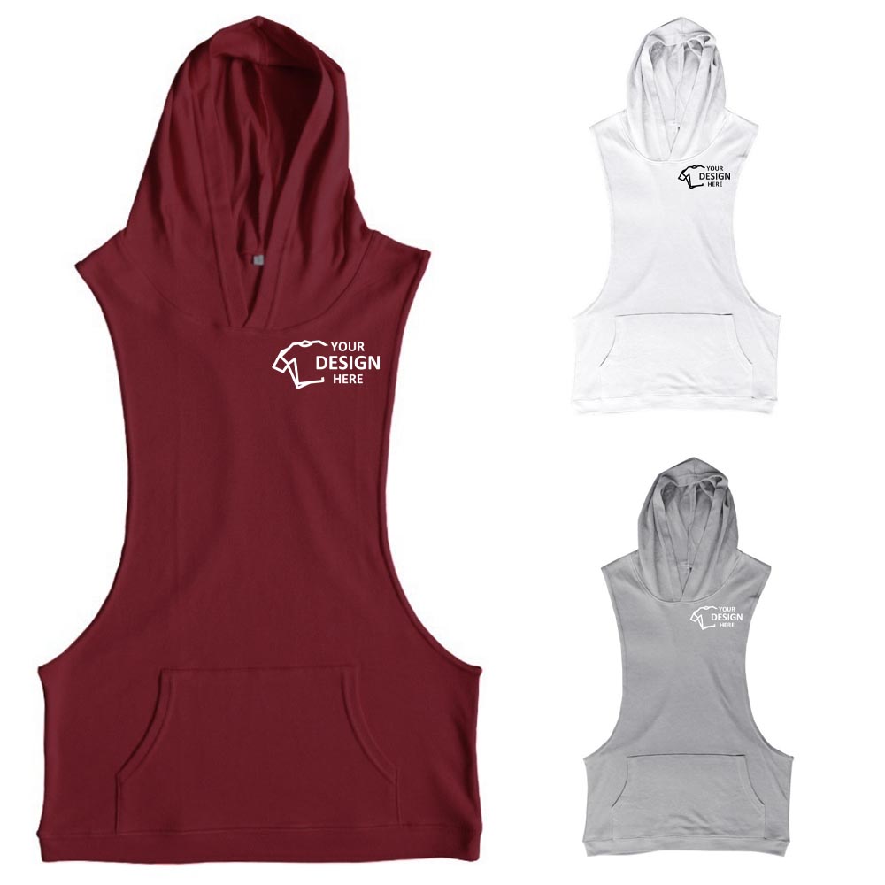 Sleeveless Hoodie Bodybuilding Tank Tops Group