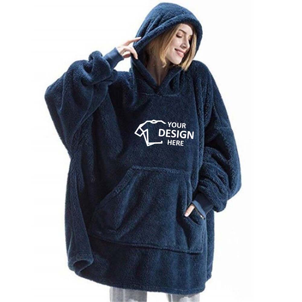 Wearable Blanket BLue Logo