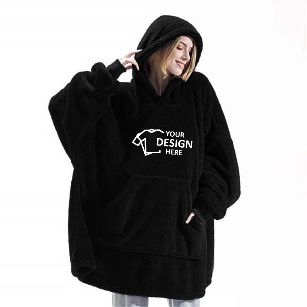 Wearable Blanket Black Logo