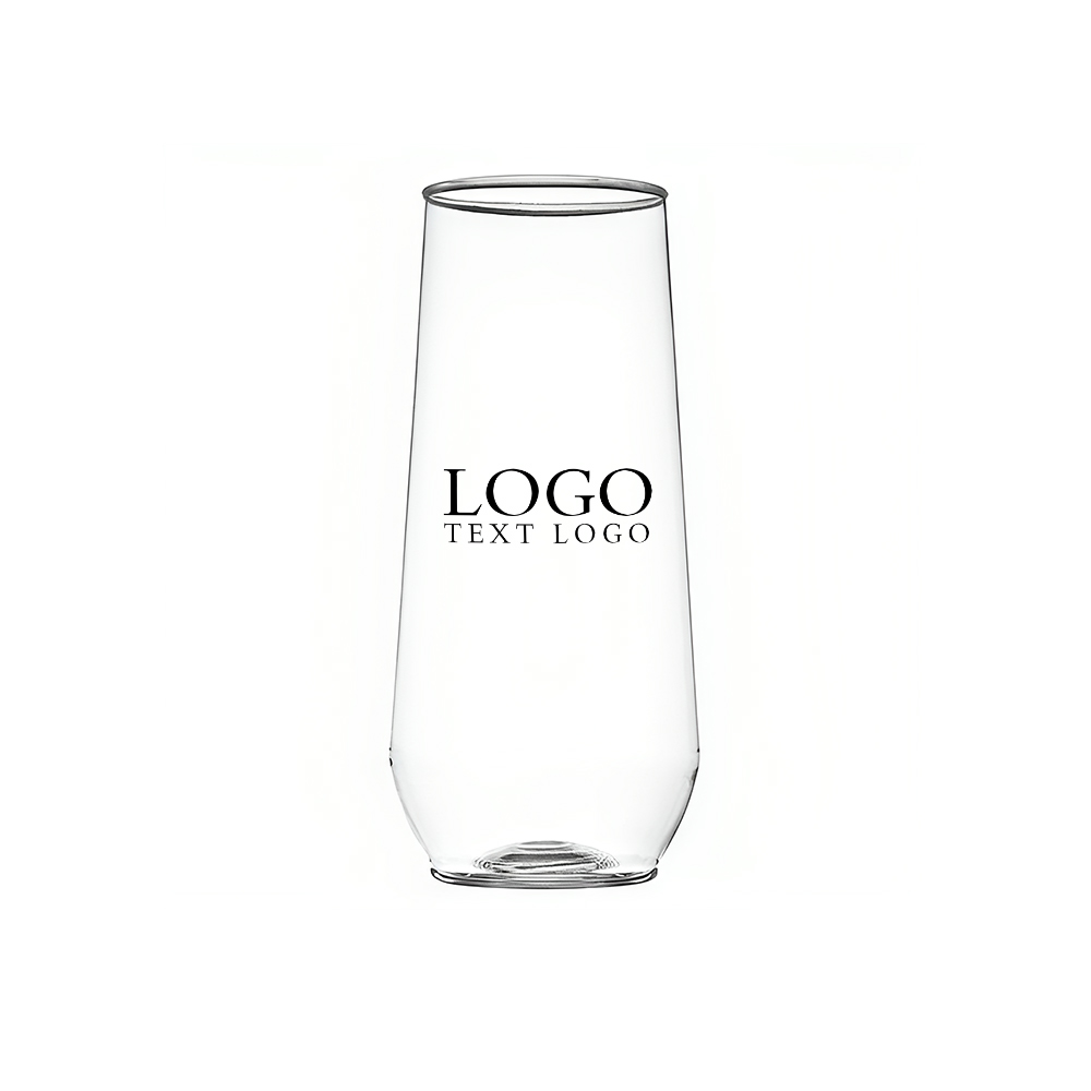 10 Oz Stemless Champagne Flute with Logo