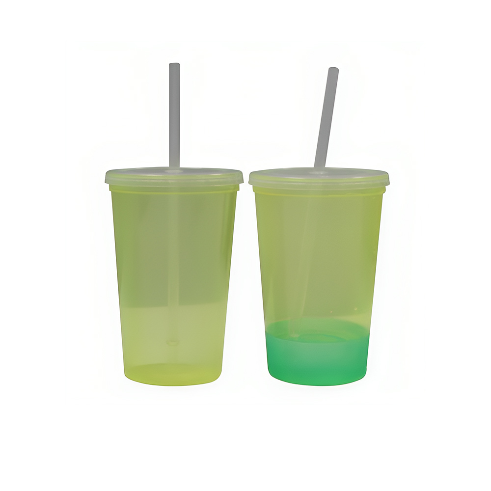 22 Oz Color Changing Tumbler Lime Green